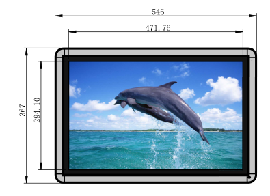 22寸触摸查询一体机图纸