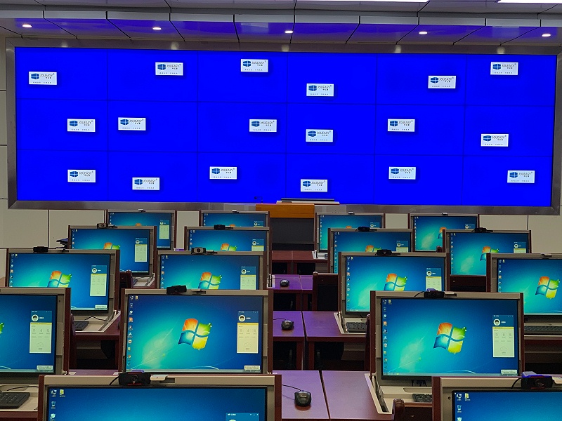 中亿睿液晶拼接屏助力新疆某部军事职业教学在线学习室项目顺利竣工