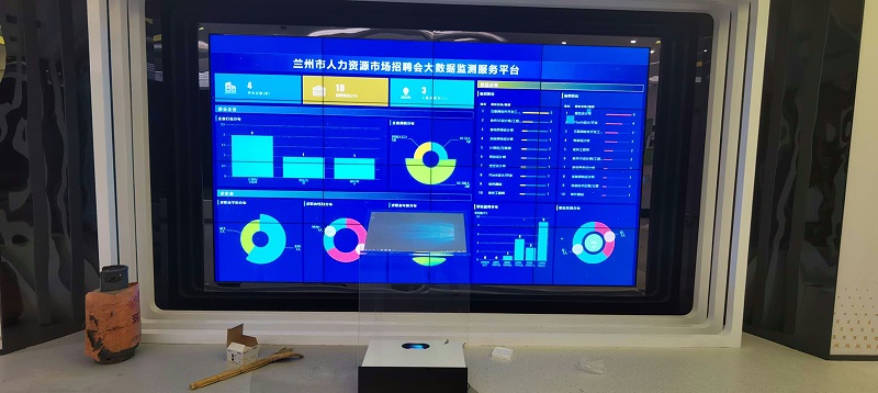 中亿睿液晶屏、智能滑轨助力兰州人力资源产业园打造创意科技化数字展厅